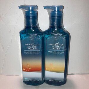 Bath & Body Works Cleansing Gel Hand Soap Seaside Waves 2 Pack NEW